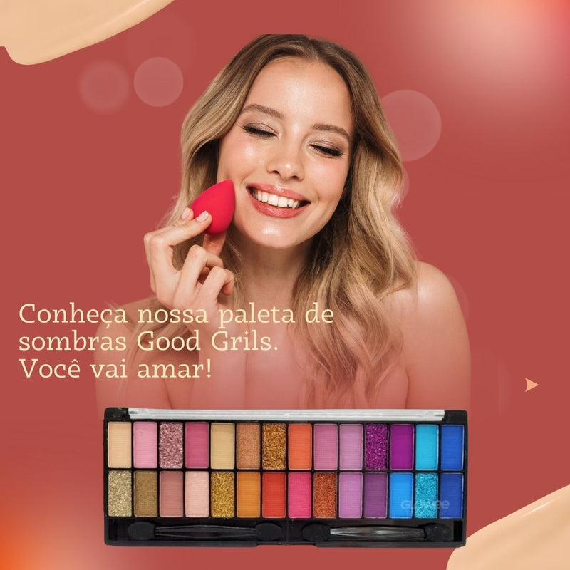 Paleta de Sombras28 cores - Good Grils