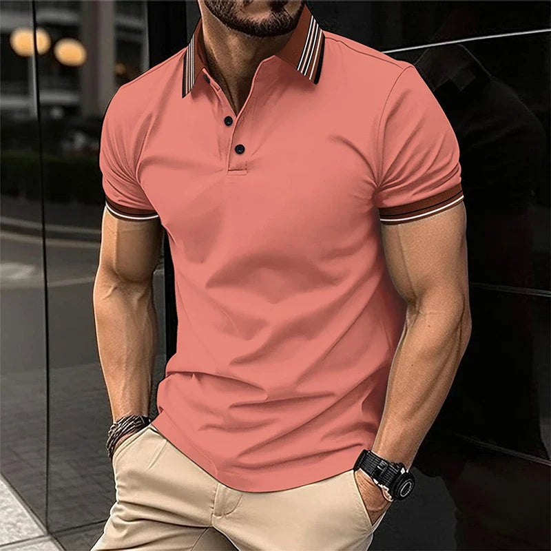 Camisa Polo Masculina Gola V