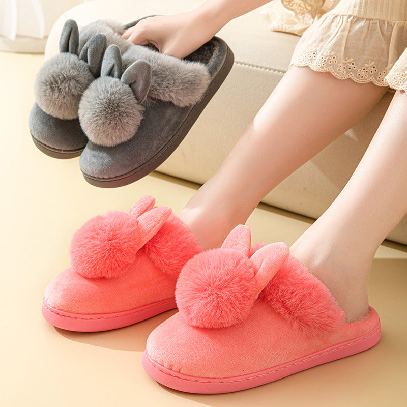 Pantufa Pompom  - Coelho de inverno