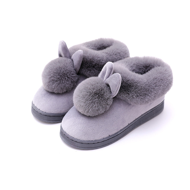 Pantufa Pompom  - Coelho de inverno