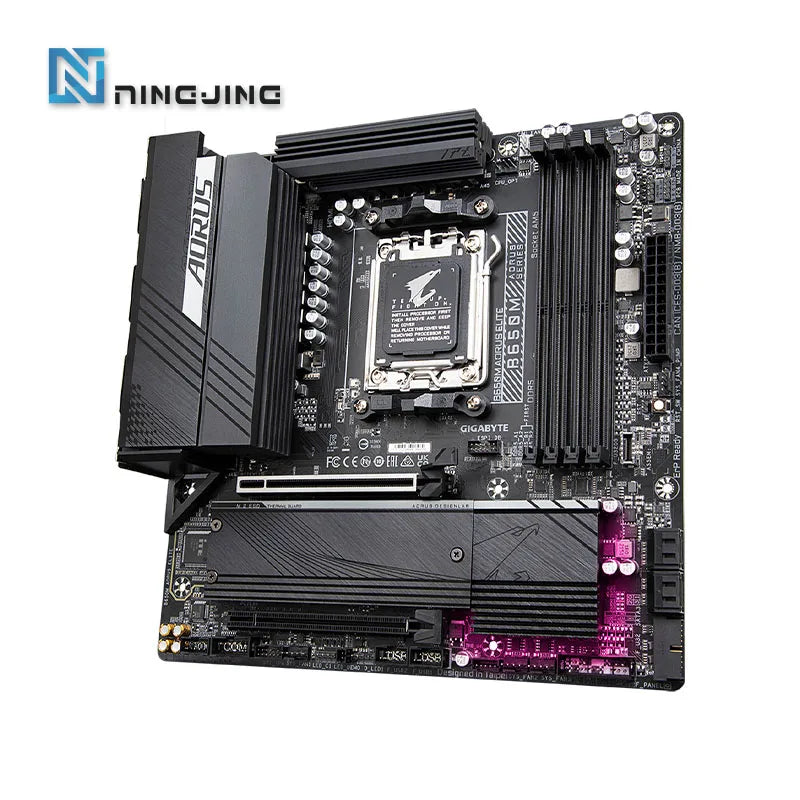 GIGABYTE B650M AORUS ELITE New 12+2+2 phase power Micro-ATX AMD B650 DDR5 6600(OC) MHz M.2 USB3.2 192G Socket AM5 Motherboard